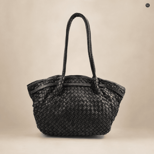 Borsa Cecilia in pelle intrecciata