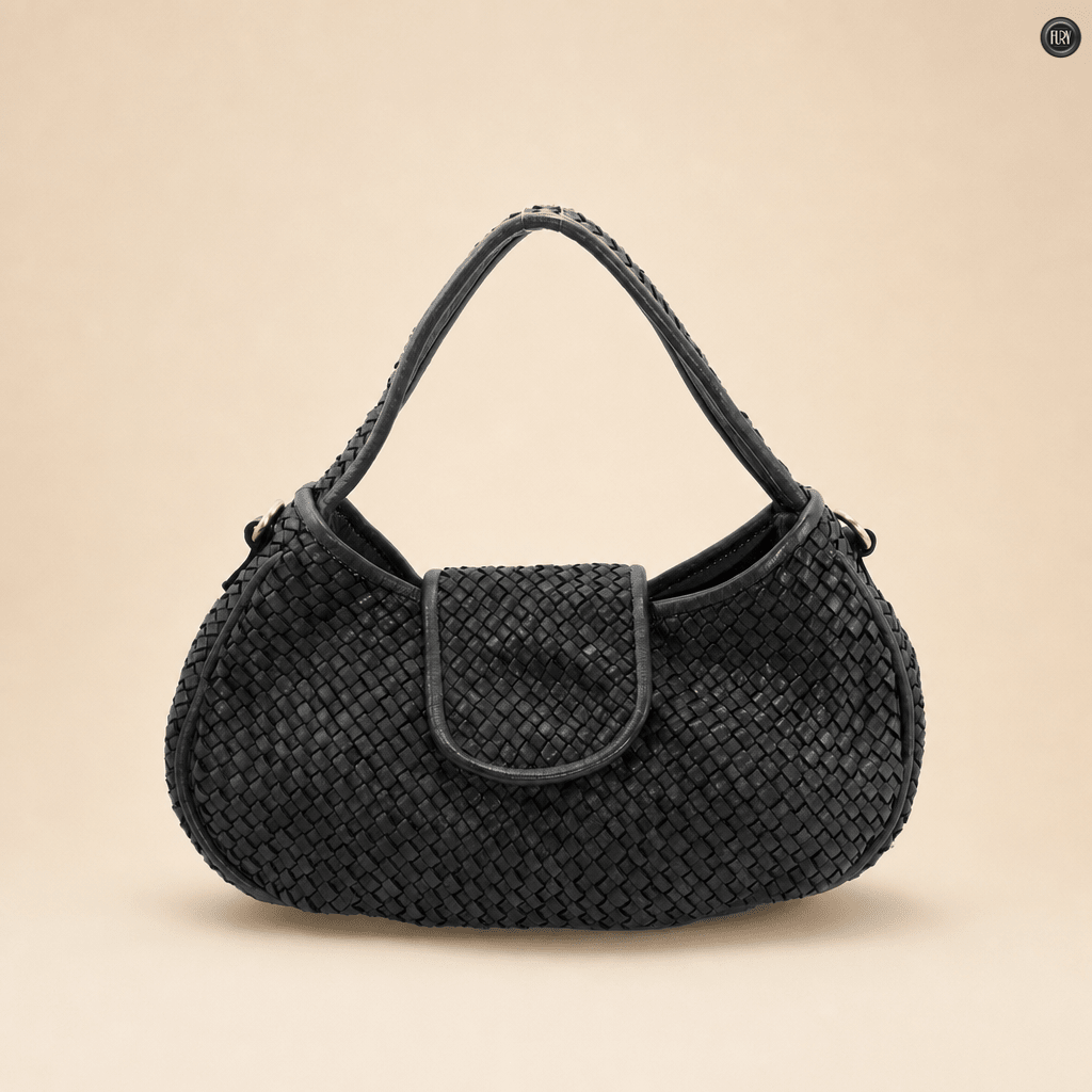 Borsa Clarissa in pelle intrecciata