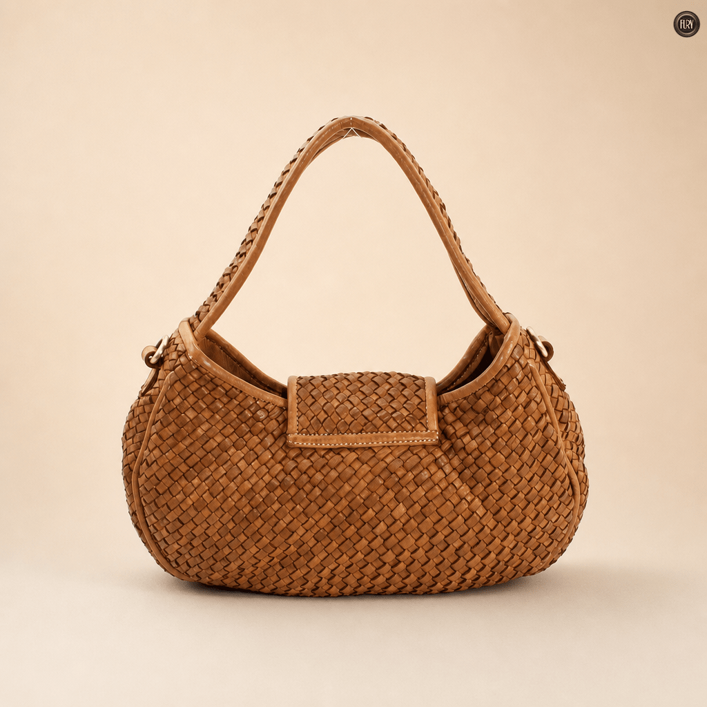Borsa Clarissa in pelle intrecciata