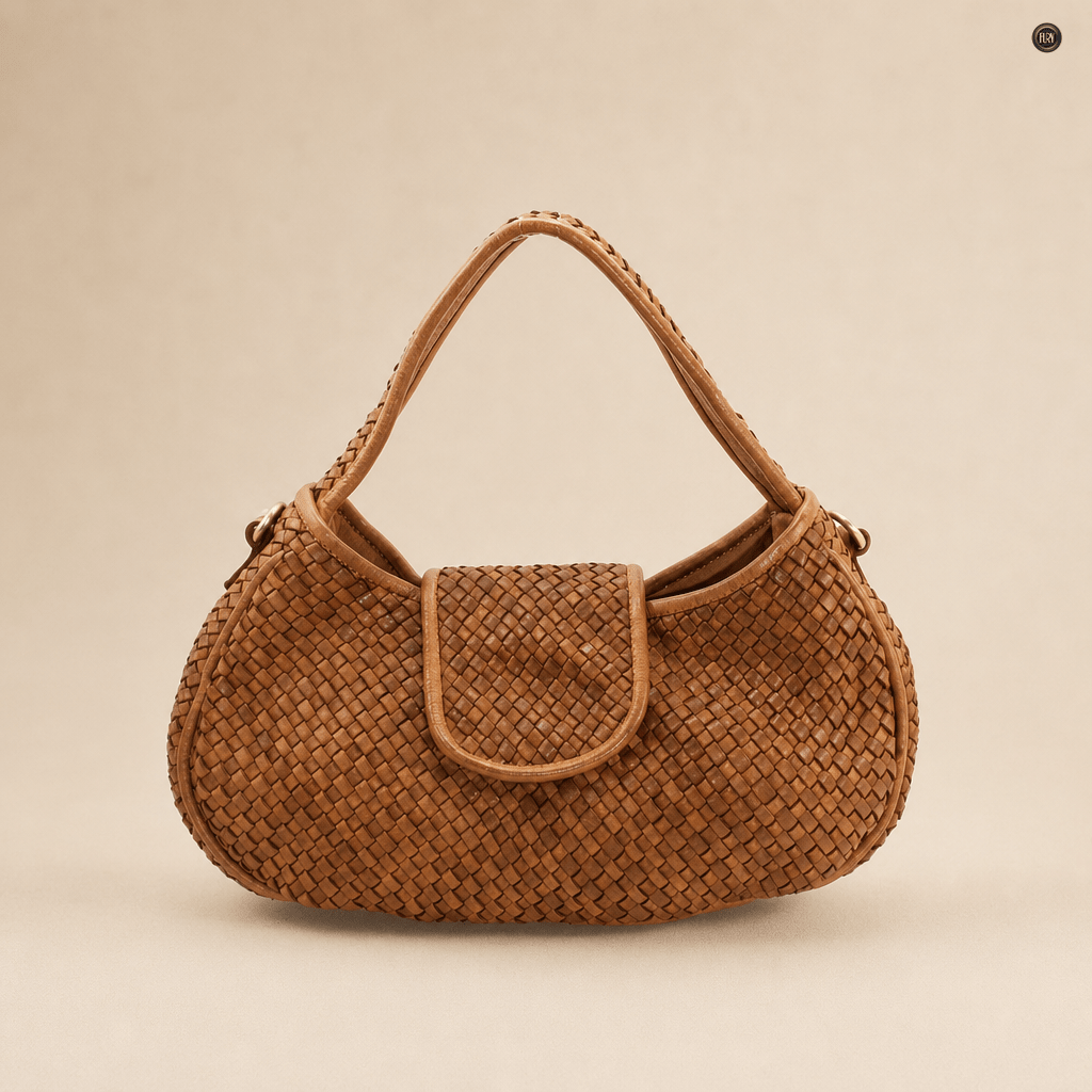 Borsa Clarissa in pelle intrecciata