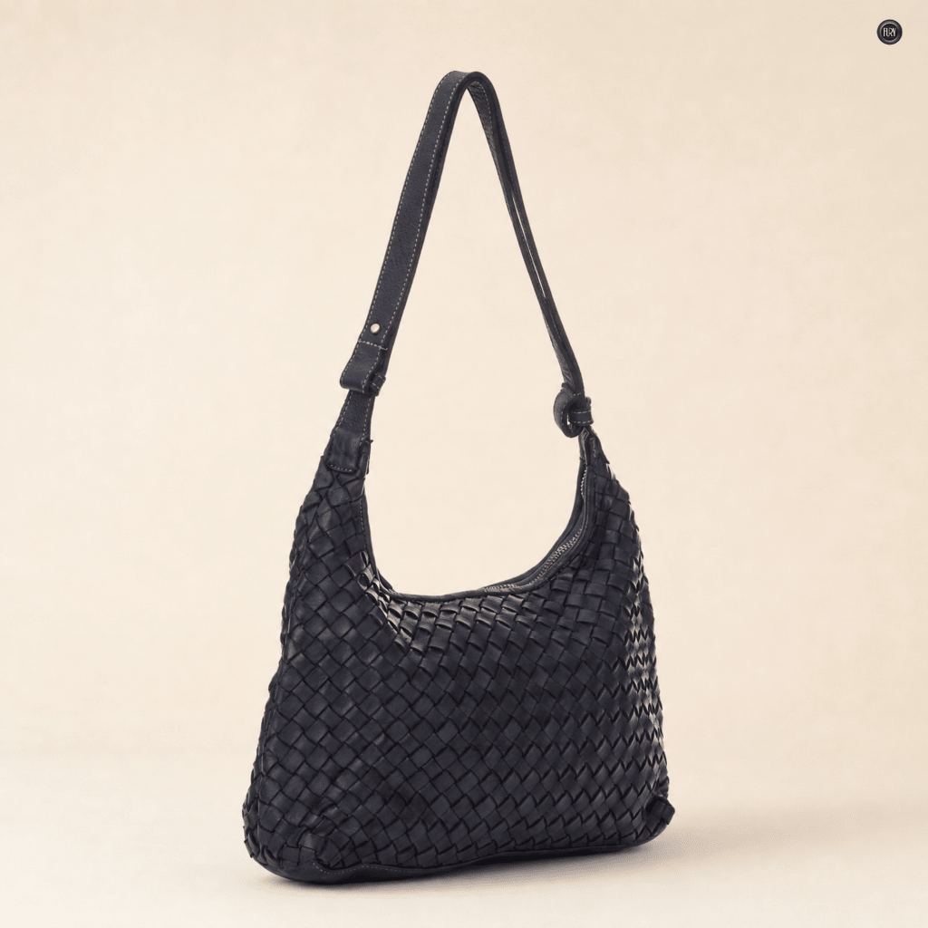 Borsa Laura in pelle intrecciata