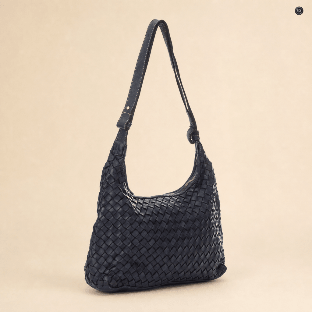 Borsa Laura in pelle intrecciata