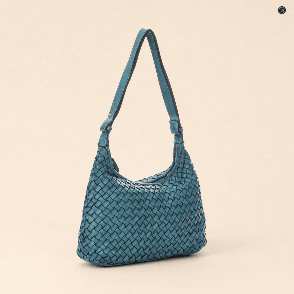 Borsa Laura in pelle intrecciata