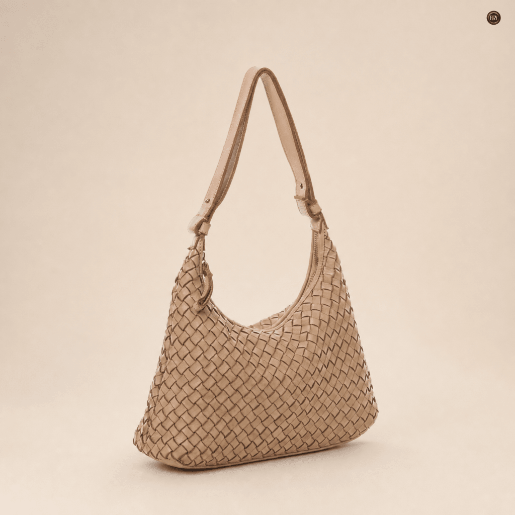 Borsa Laura in pelle intrecciata