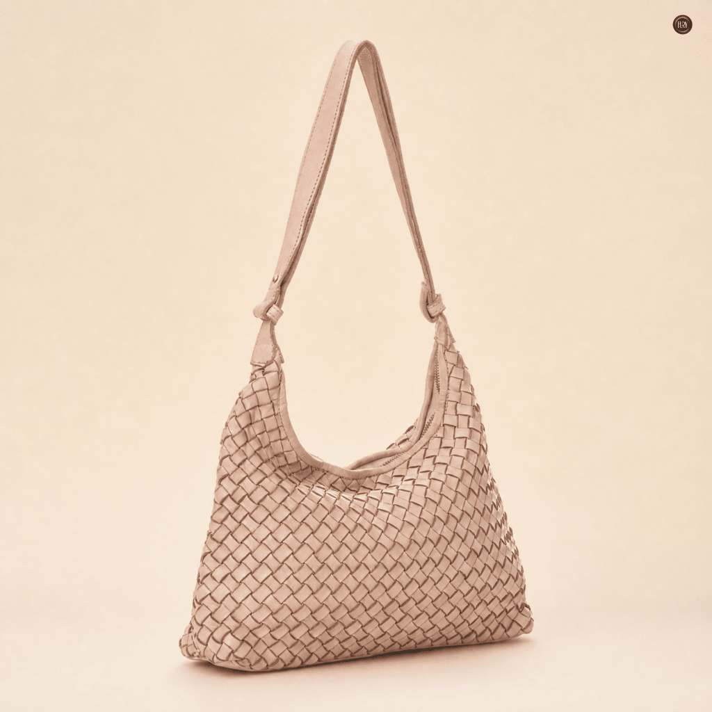 Borsa Laura in pelle intrecciata