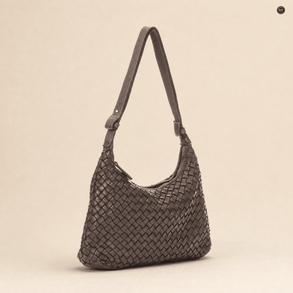 Borsa Laura in pelle intrecciata