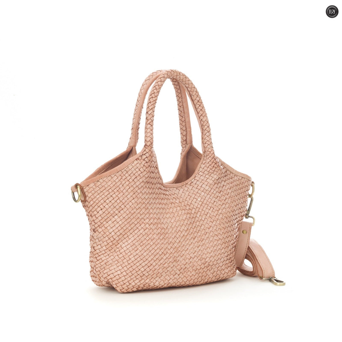 Borsa Nola in pelle intrecciata