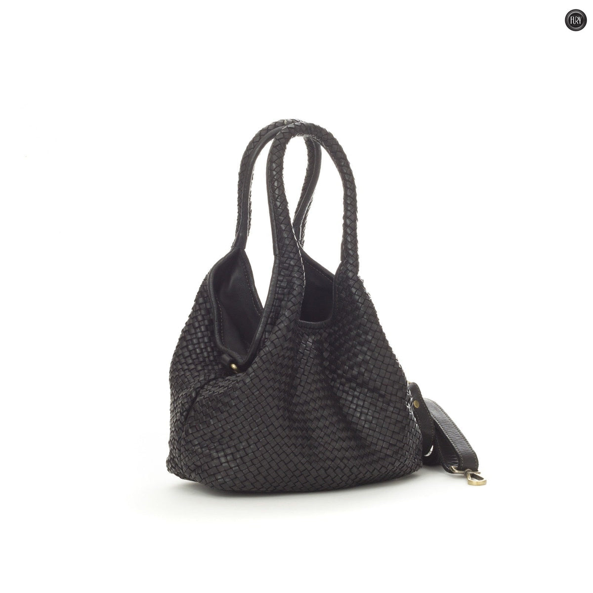 Borsa Nola in pelle intrecciata