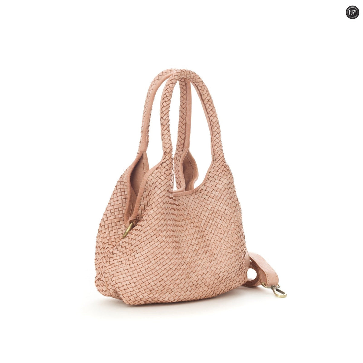Borsa Nola in pelle intrecciata
