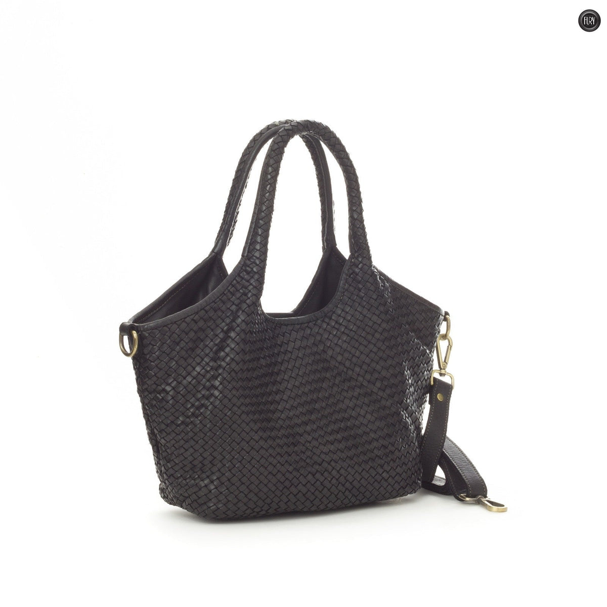 Borsa Nola in pelle intrecciata