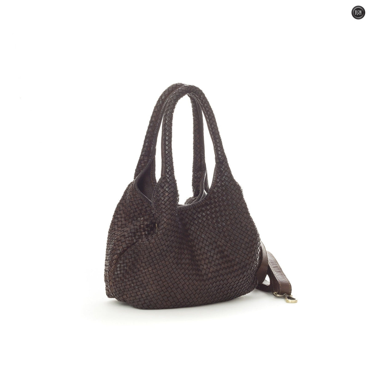 Borsa Nola in pelle intrecciata