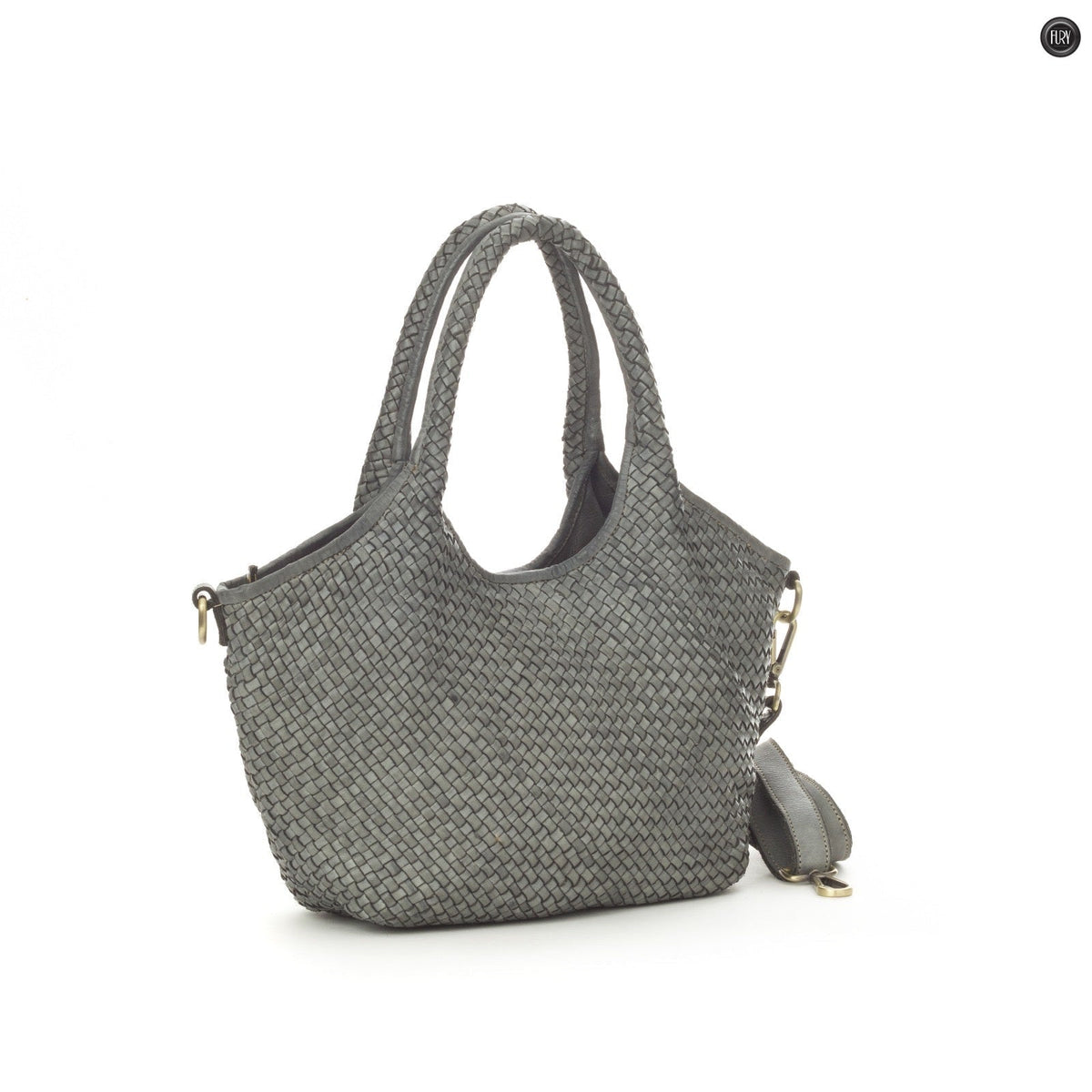 Borsa Nola in pelle intrecciata