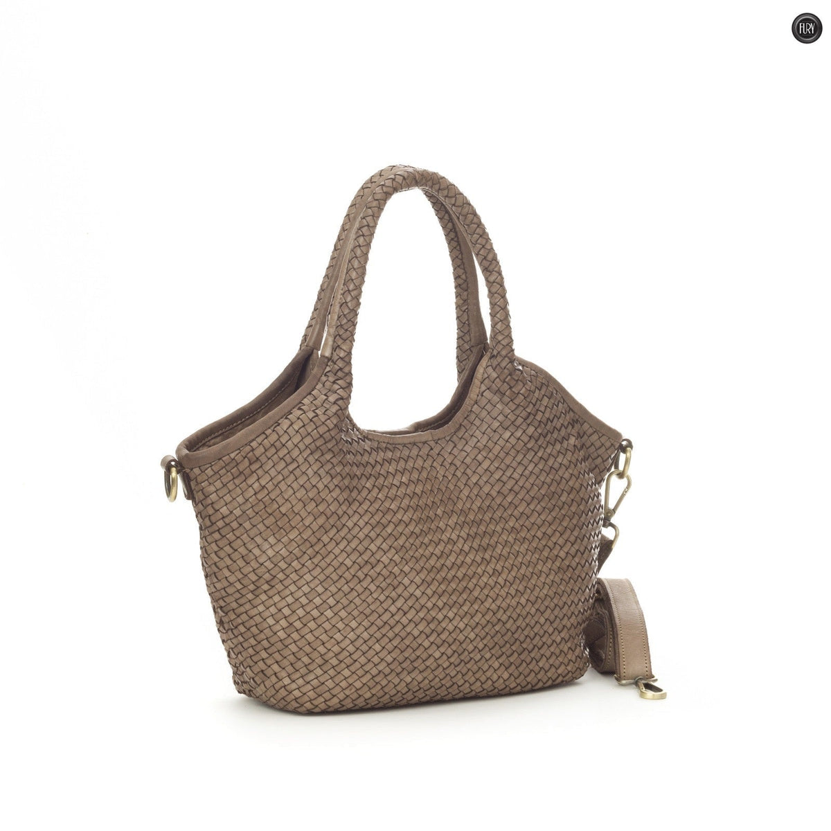 Borsa Nola in pelle intrecciata