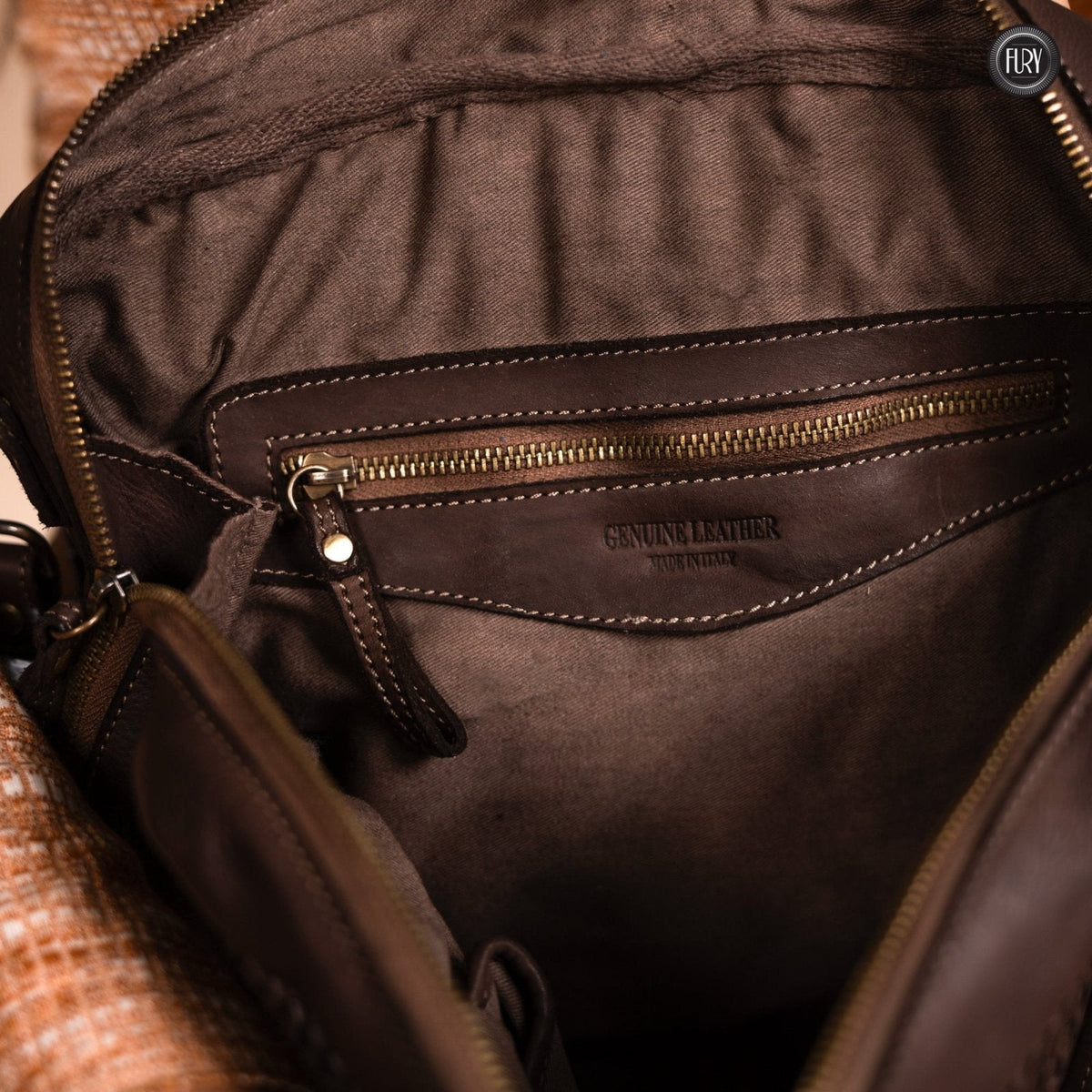 Borsa Siena Maxi in pelle intrecciata