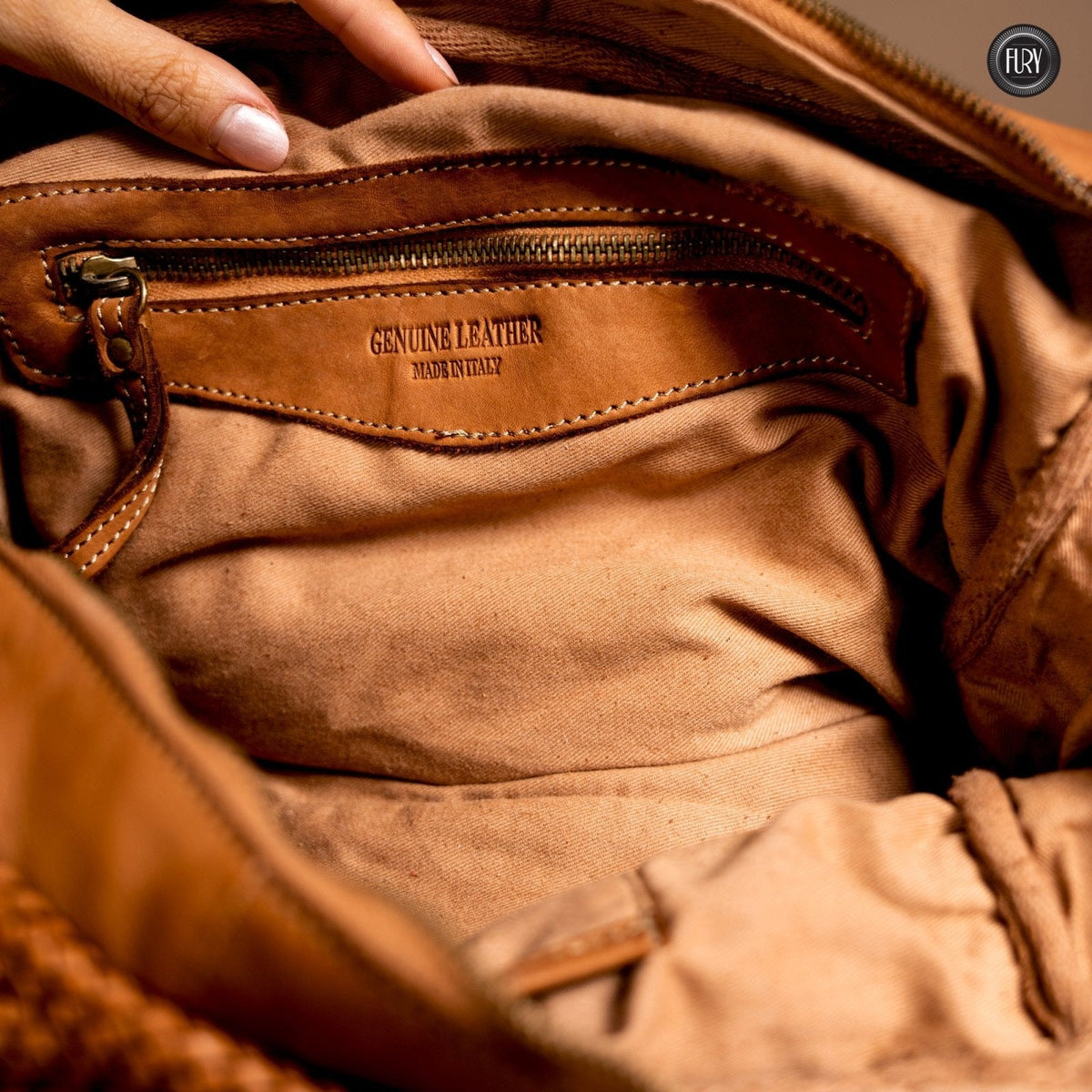 Borsa Siena Maxi in pelle intrecciata