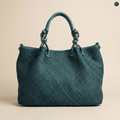 Borsa Talia in pelle intrecciata