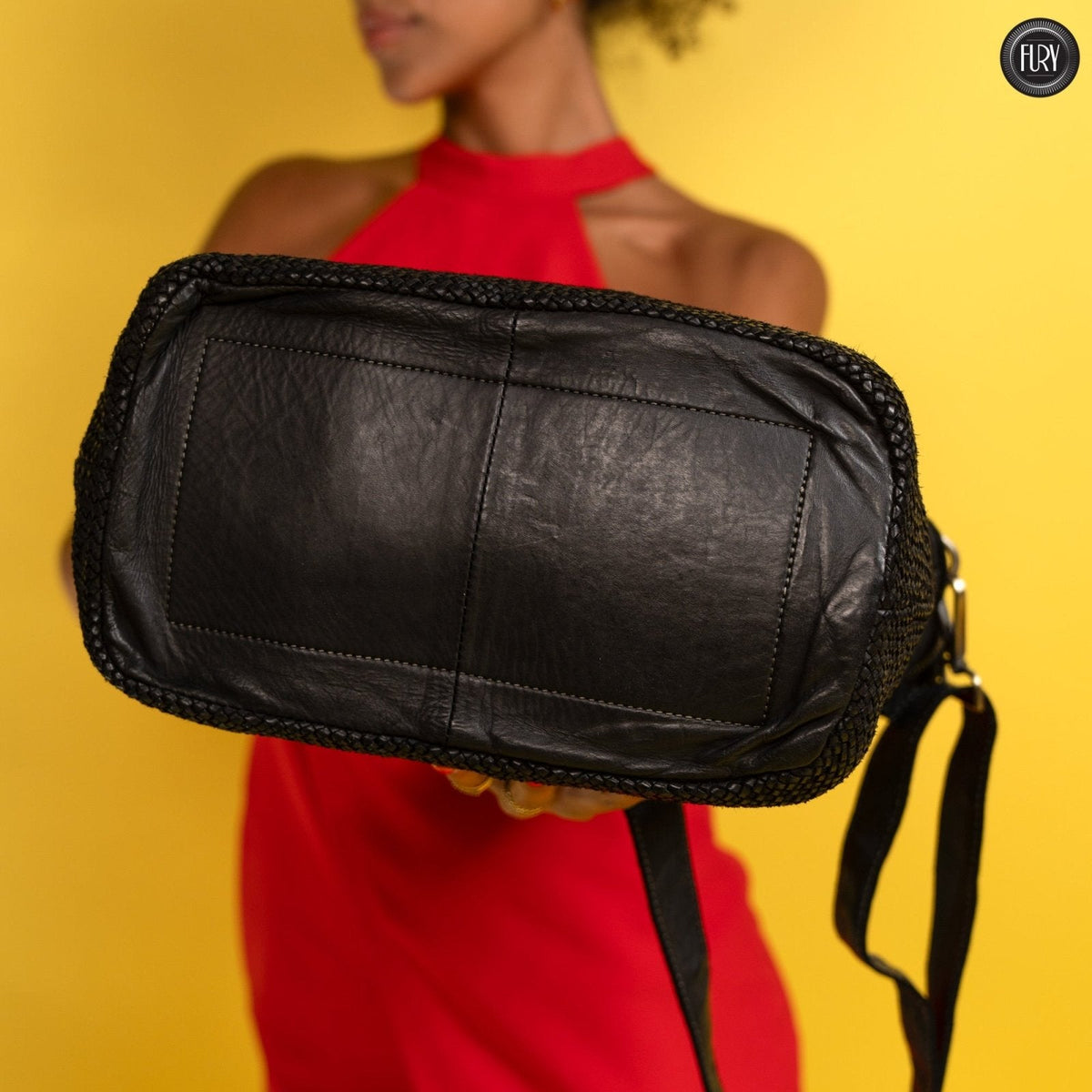 Borsa Tullia in pelle intrecciata