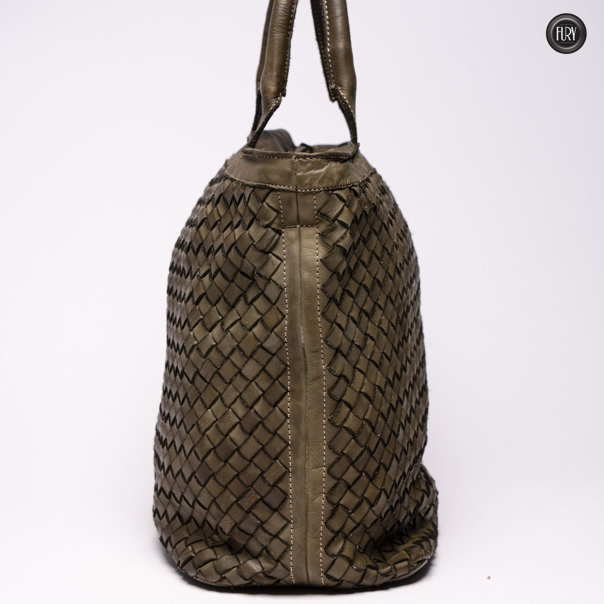 Borsa Virginia in pelle intrecciata