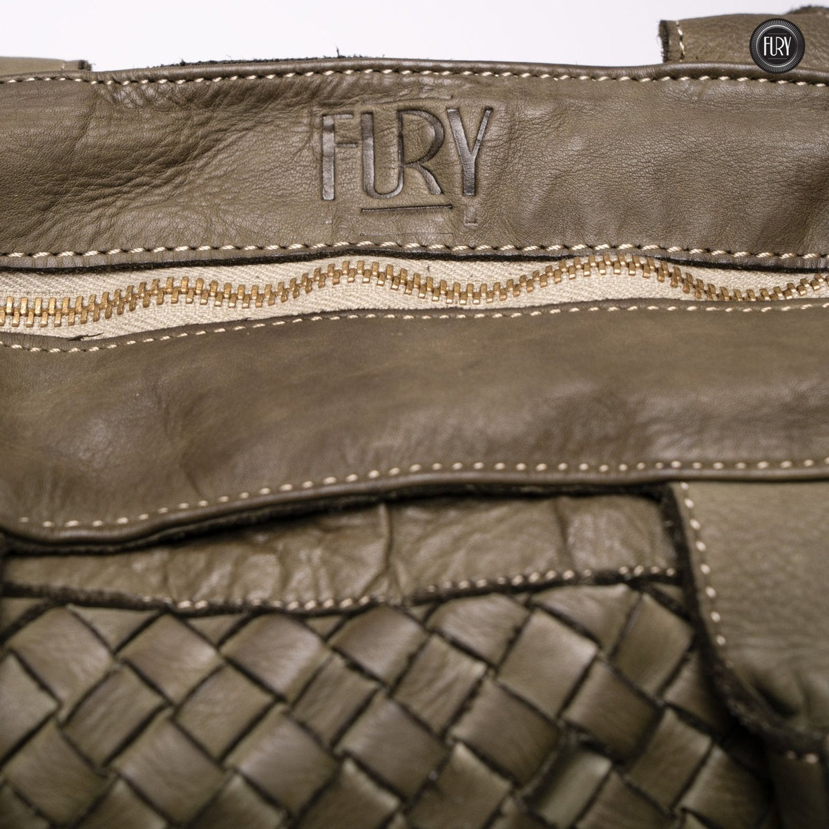 Borsa Virginia in pelle intrecciata