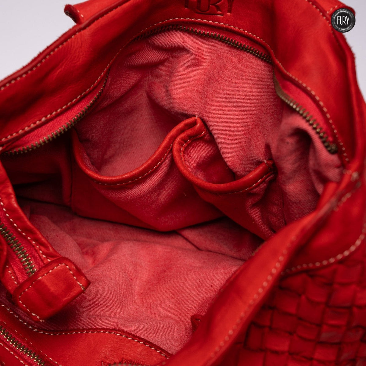 Borsa Virginia in pelle intrecciata