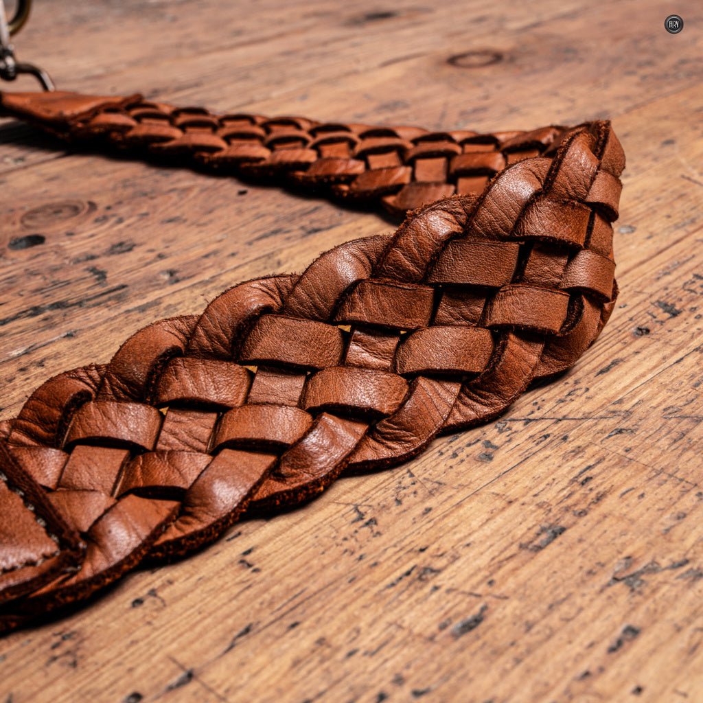 Borsetta Antea in pelle intrecciata