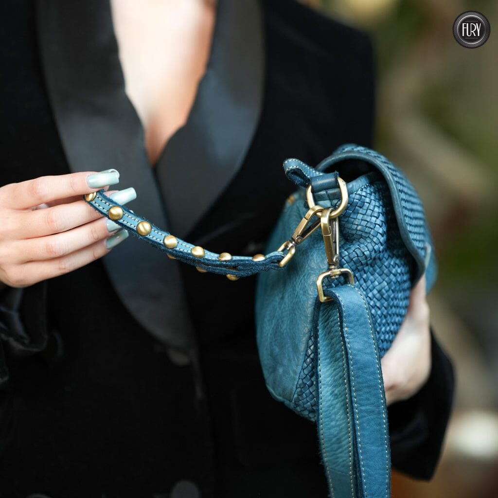Pochette Sofia in pelle intrecciata
