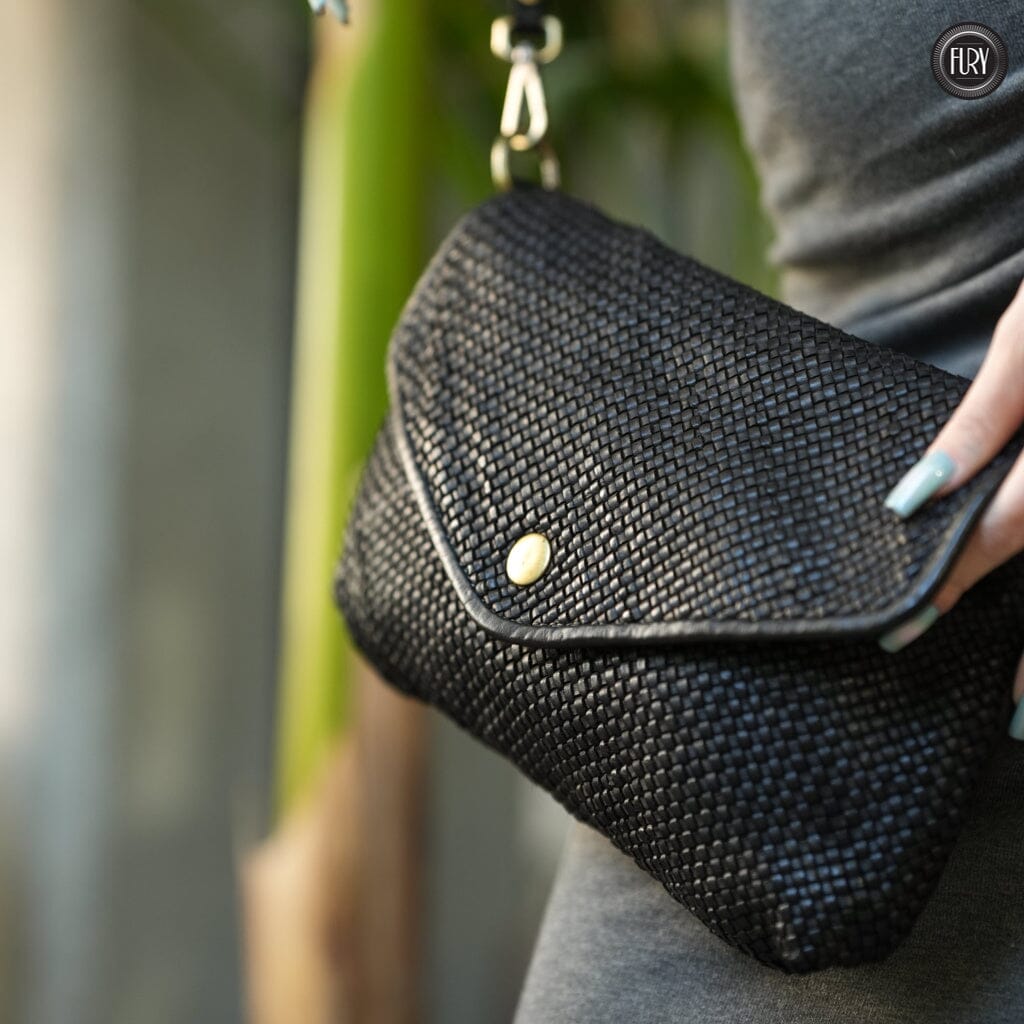 Pochette Sofia in pelle intrecciata