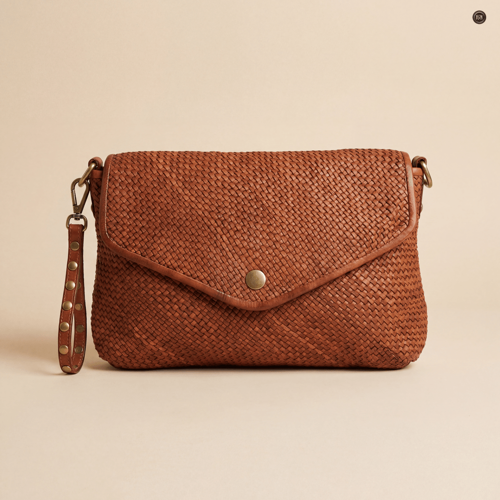 Pochette Sofia in pelle intrecciata