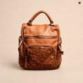 Zainetto Volterra reversibile in pelle intrecciata